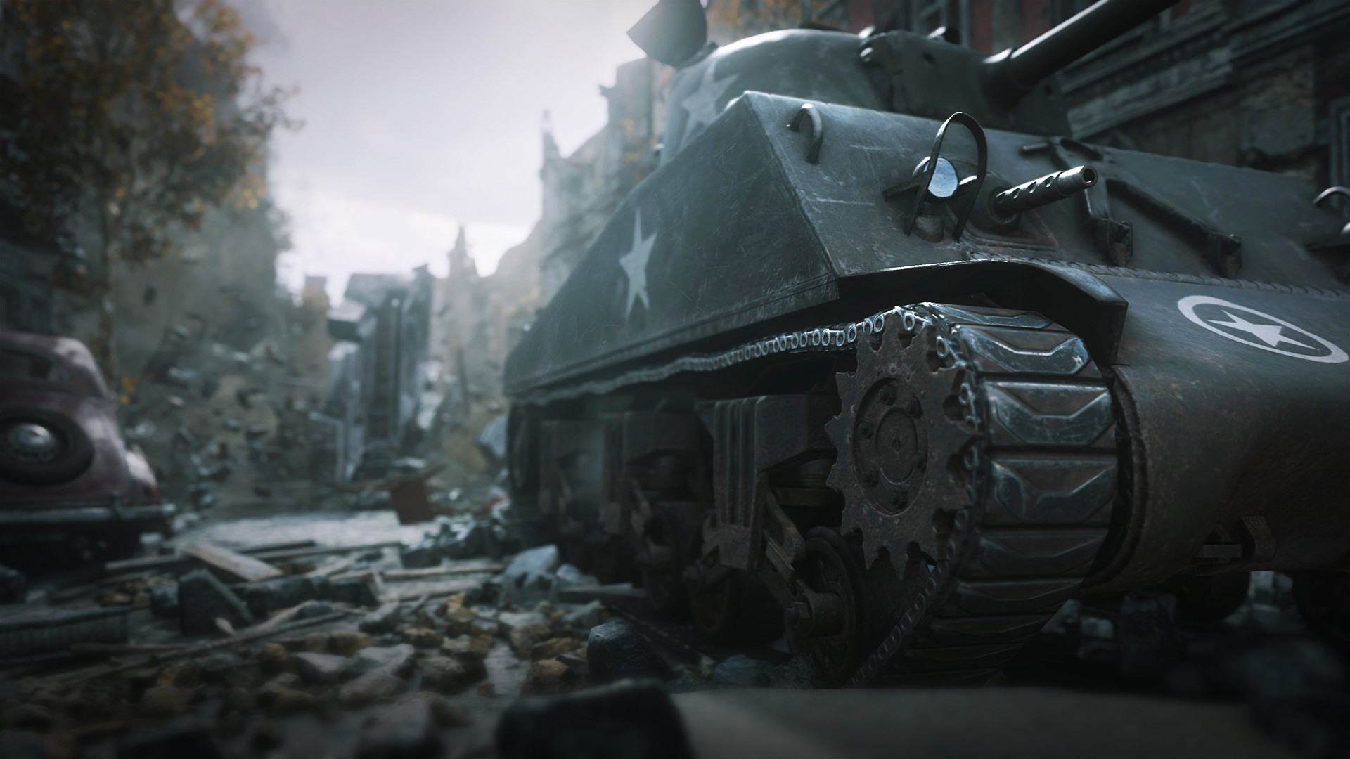 Call of Duty: WW2 tank driving in streets