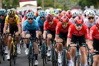 Riders during the WorldTour opener the Tour Down Under