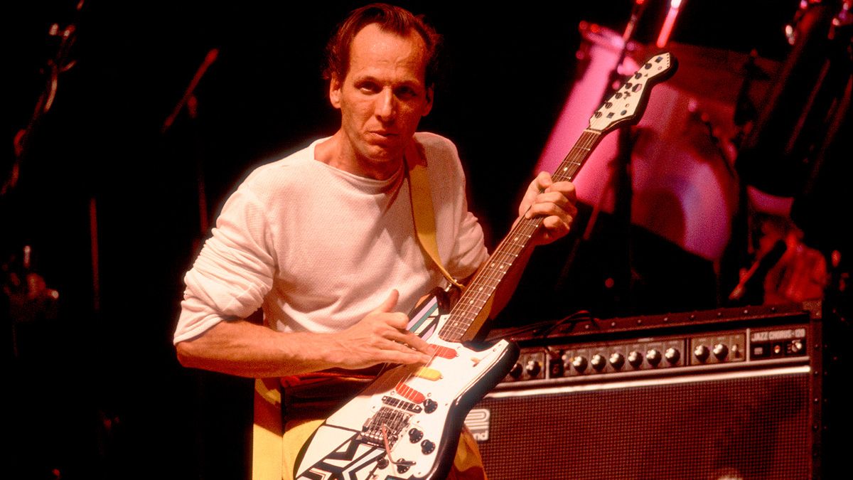 Adrian Belew live onstage with King Crimson in 1984