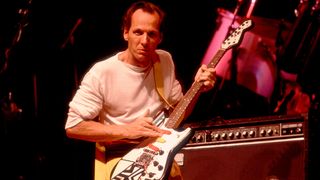 Adrian Belew live onstage with King Crimson in 1984