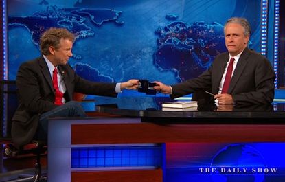 Rand Paul and Jon Stewart discuss religious persecution in America