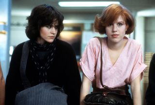Ally Sheedy and Molly Ringwald in a scene from 'The Breakfast Club.'