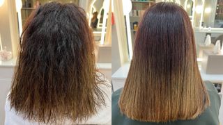 before and after botox hair treatment review