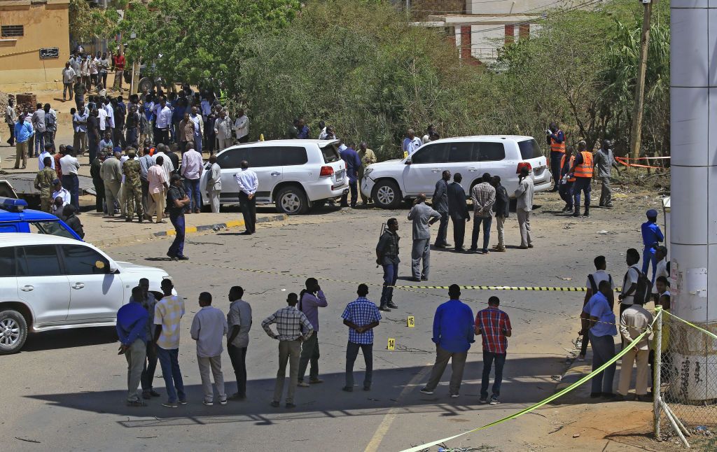 The aftermath of the assassination attempt against Abdalla Hamdok.