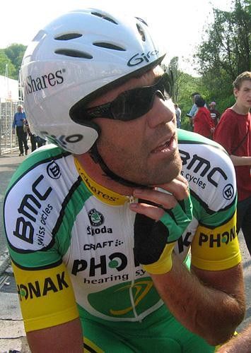 Jose Enrique Gutierrez Cataluna was fastest at the line, but McGee and Savoldelli beat him shortly afterwards