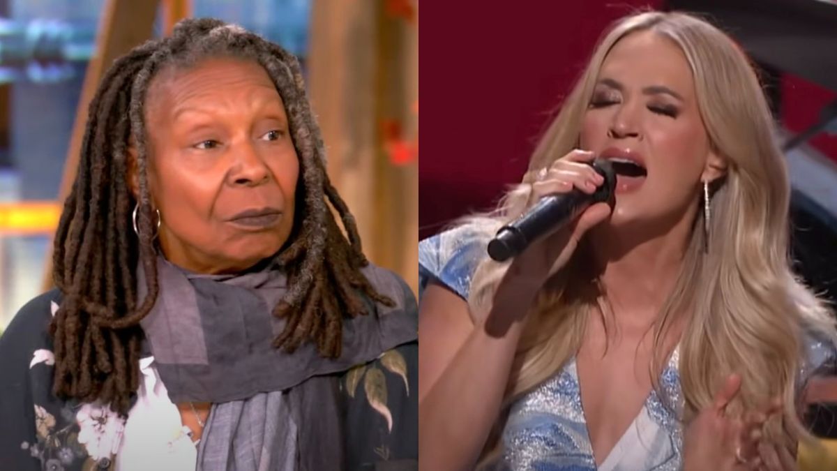 Whoopi Goldberg speaks on The View, while Carrie Underwood performs at the Grand Ole Opry