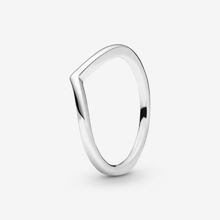 Polished Wishbone Ring