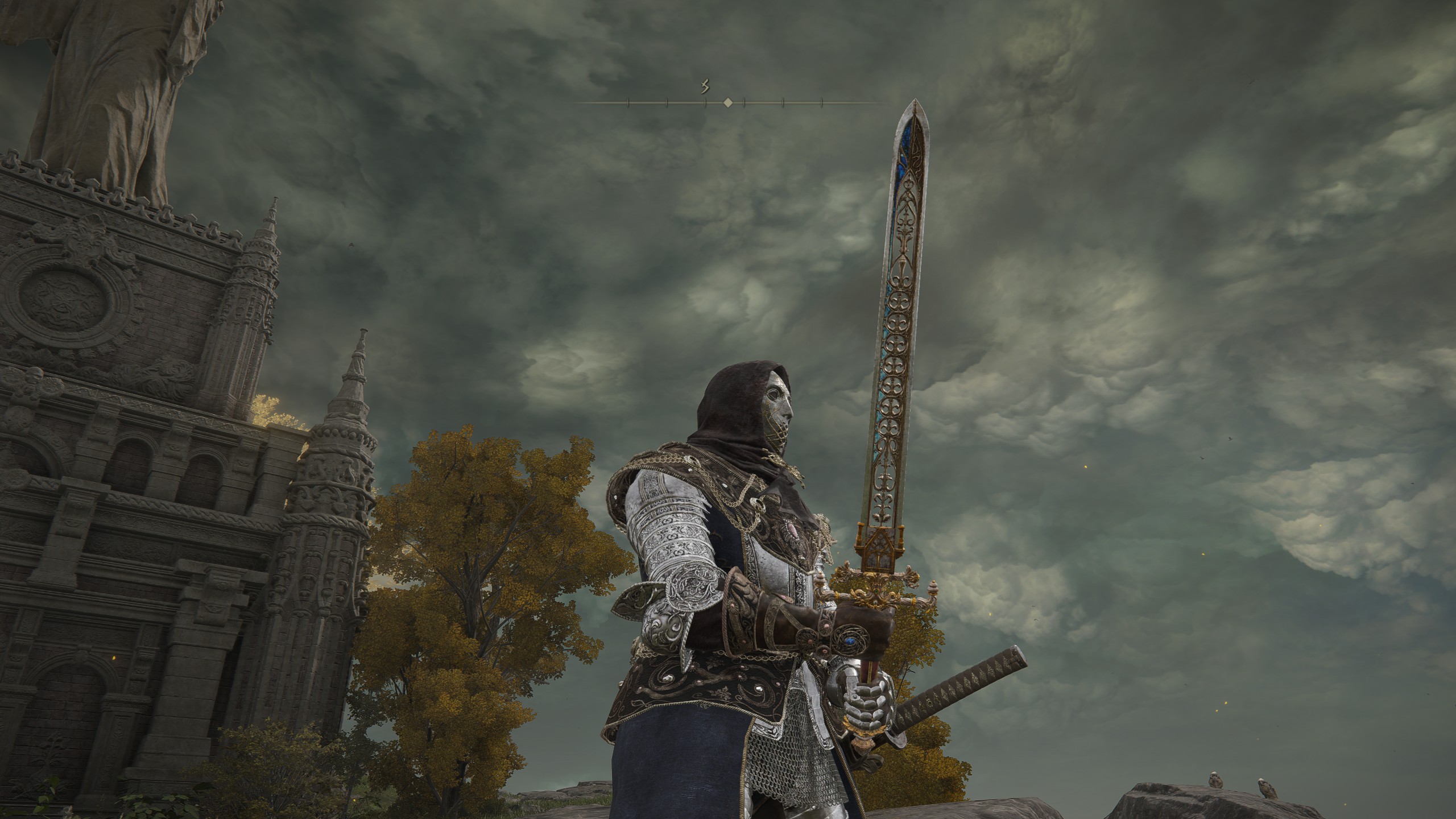 Taking a photo with the Sword of Night and Flame