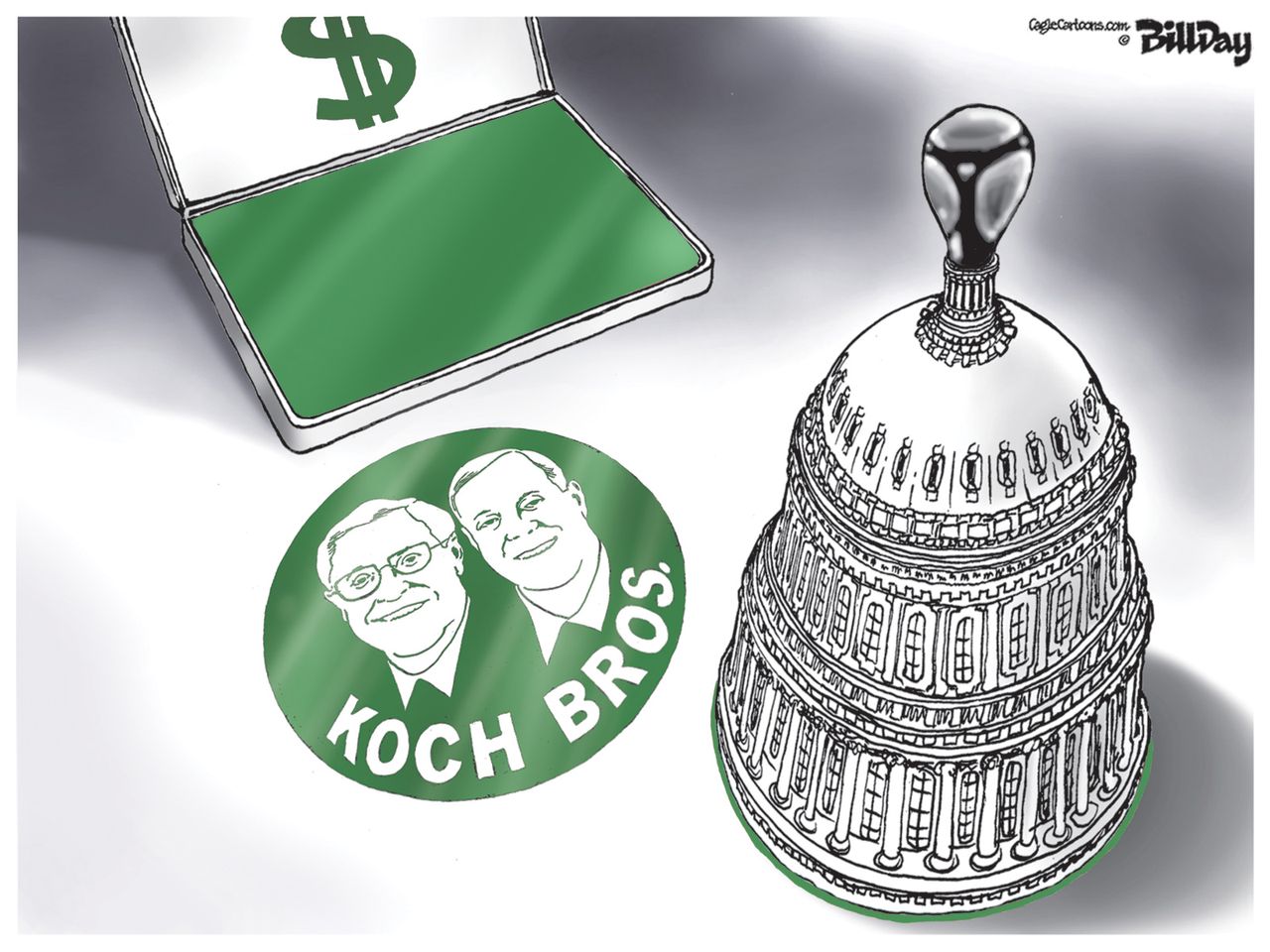 Political cartoon U.S. campaign donations