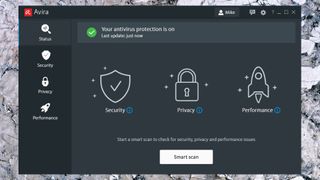 Capture d'écran de l'interface d'Avira Internet Security