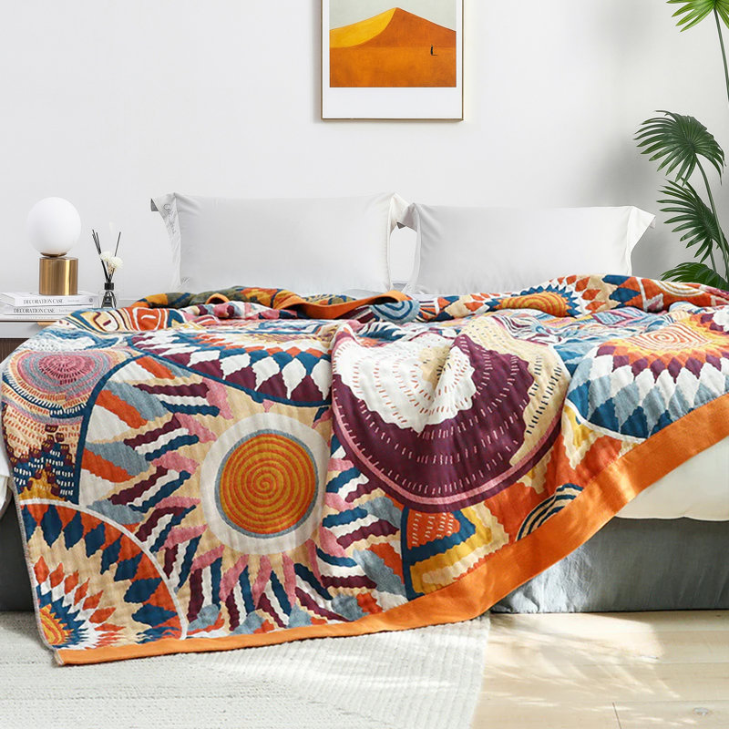 Peace Nest Throw Blanket 100% Cotton Boho &amp;amp; Reviews | Wayfair