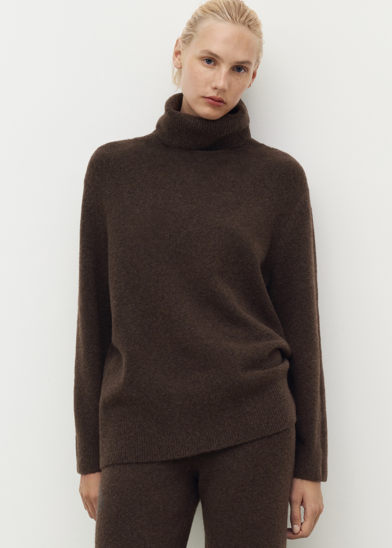 Turtleneck Knit Sweater - Women | Mango United Kingdom