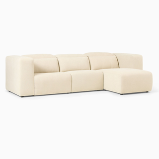 chunky white sectional