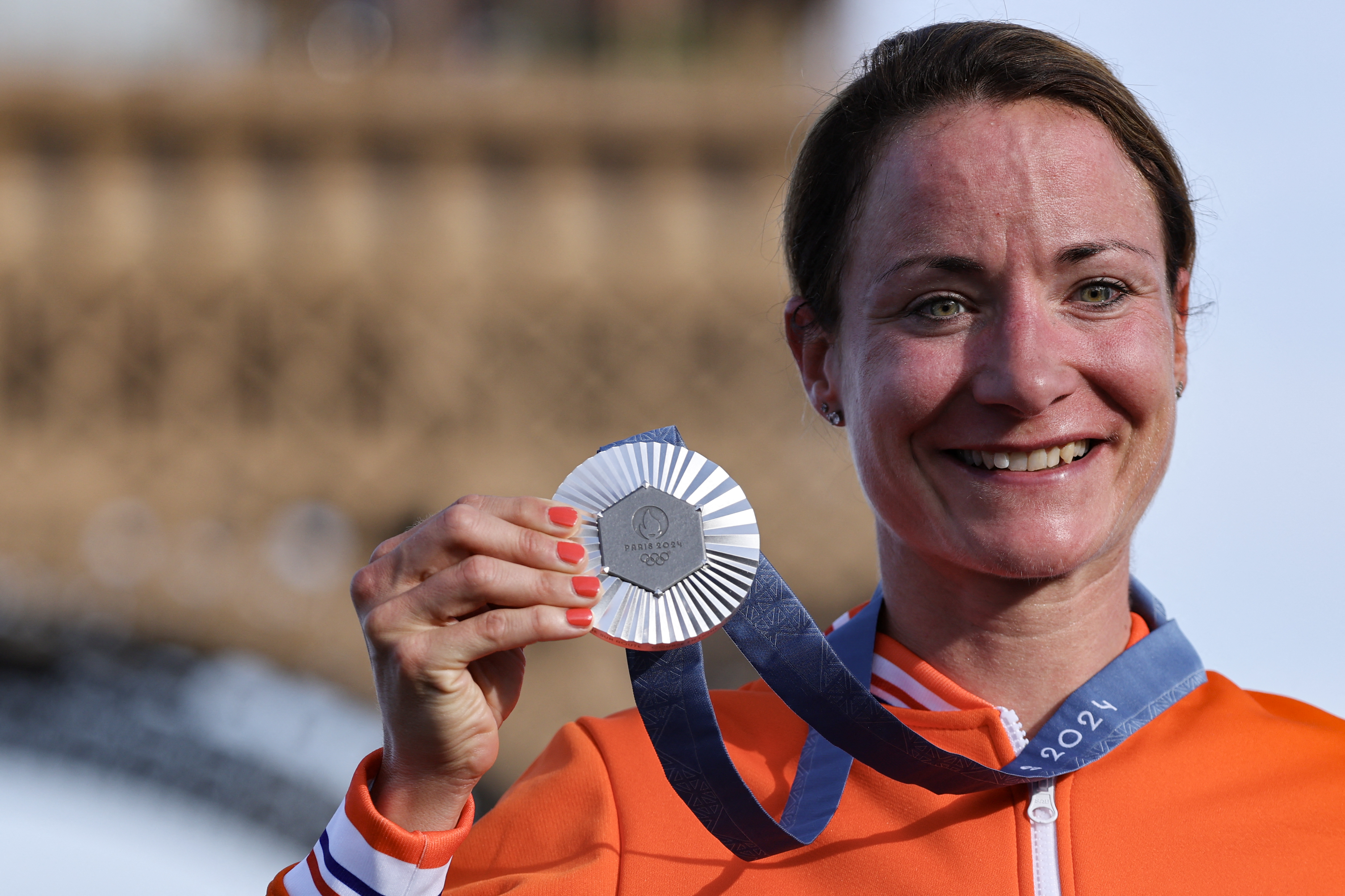 Marianne Vos wins silver in 2024 Olympic women's road race for the Netherlands