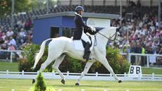 Fiona Kashel and Creevagh Silver De Haar in the Badminton Horse Trials dressage 2025.