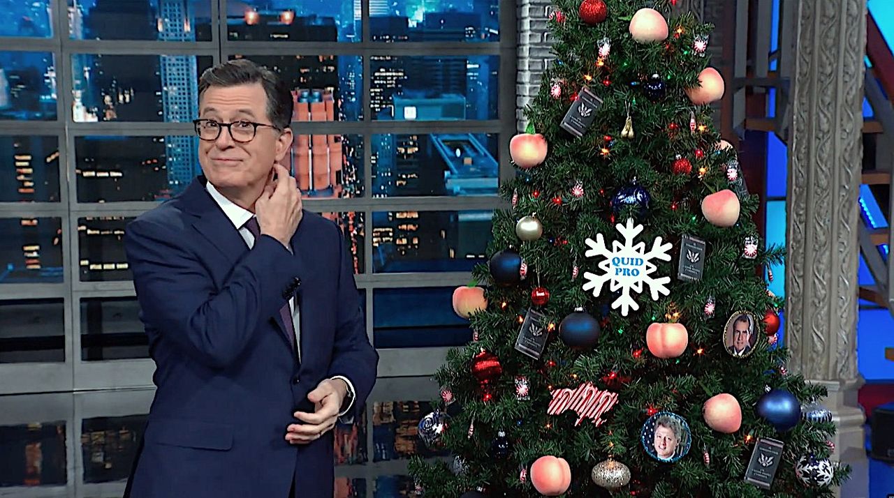 Stephen Colbert celebrates Trump impeachment eve