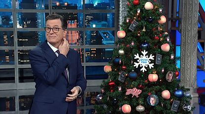 Stephen Colbert celebrates Trump impeachment eve