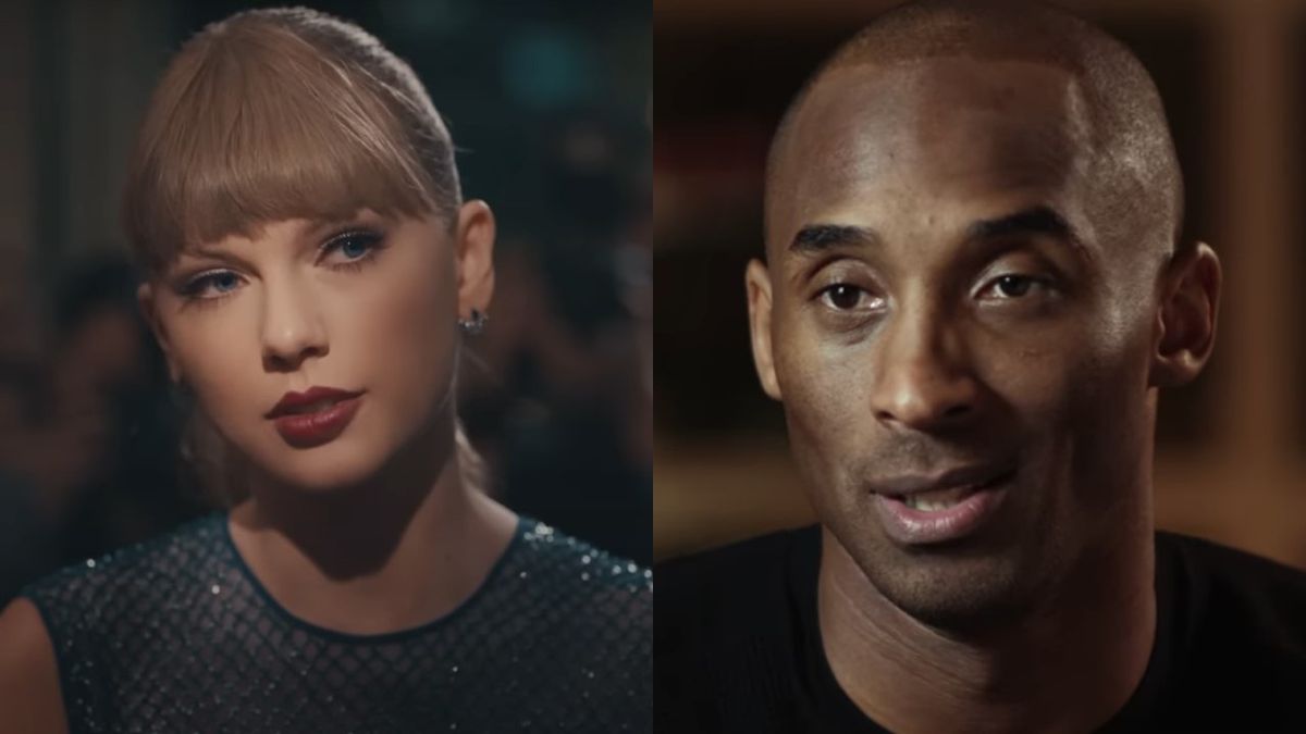 Taylor Swift in Delicate music video and Kobe Bryant in The Redeem Team.