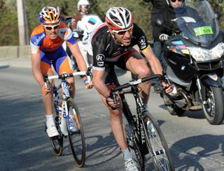 Jens Voigt leads an escape on stage six of the 2012 Paris-Nice