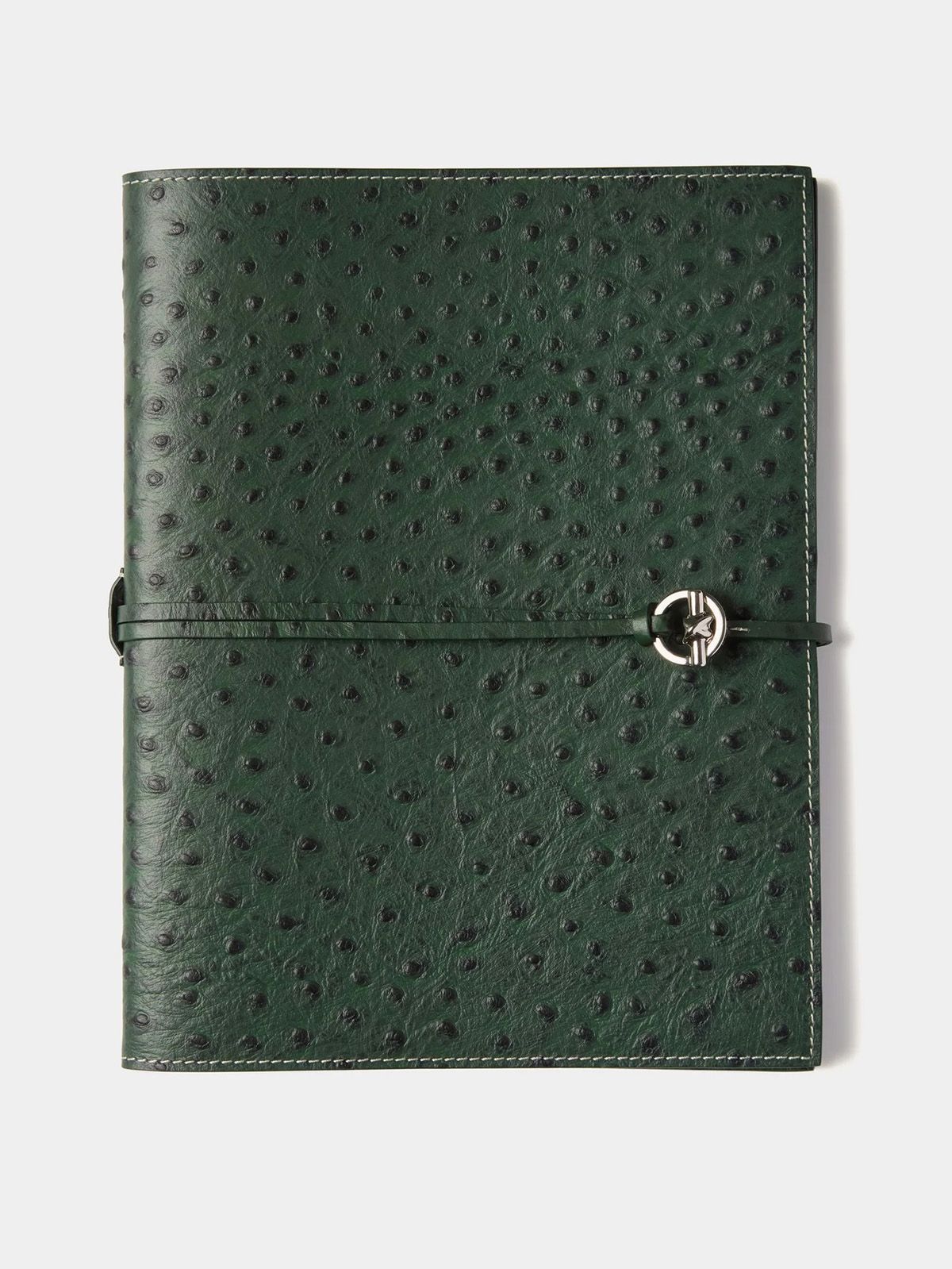 Mémoire, Devon Ostrich-Embossed Leather Notebook