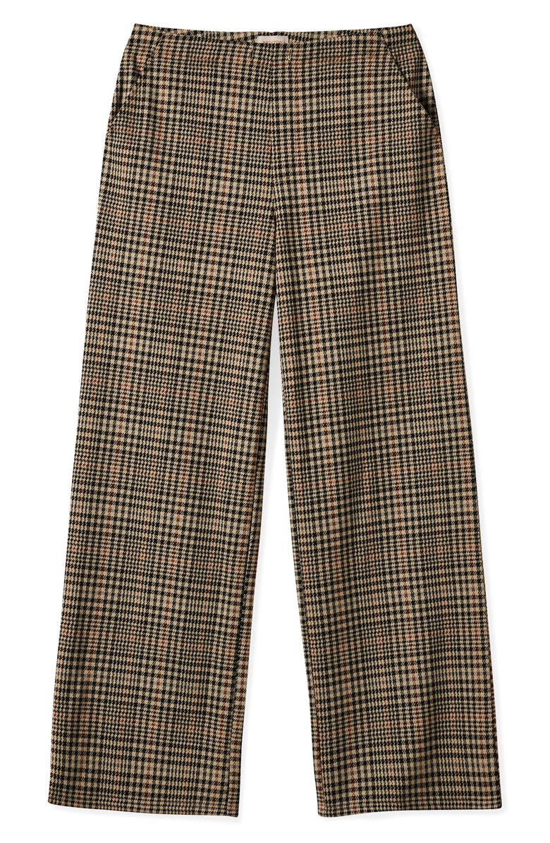 Ludlow High Waist Plaid Wide Leg Pants