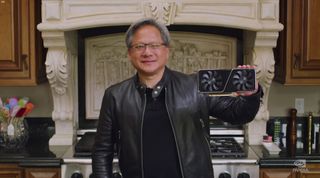 Nvidia CEO Jensen holding RTX 3070