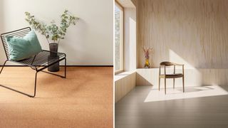 cork flooring to show interior design trends 2024