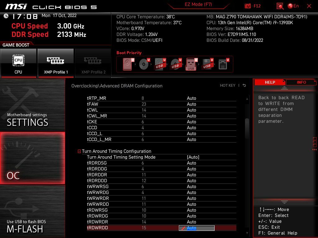 MSI MAG Z790 Tomahawk WIFI