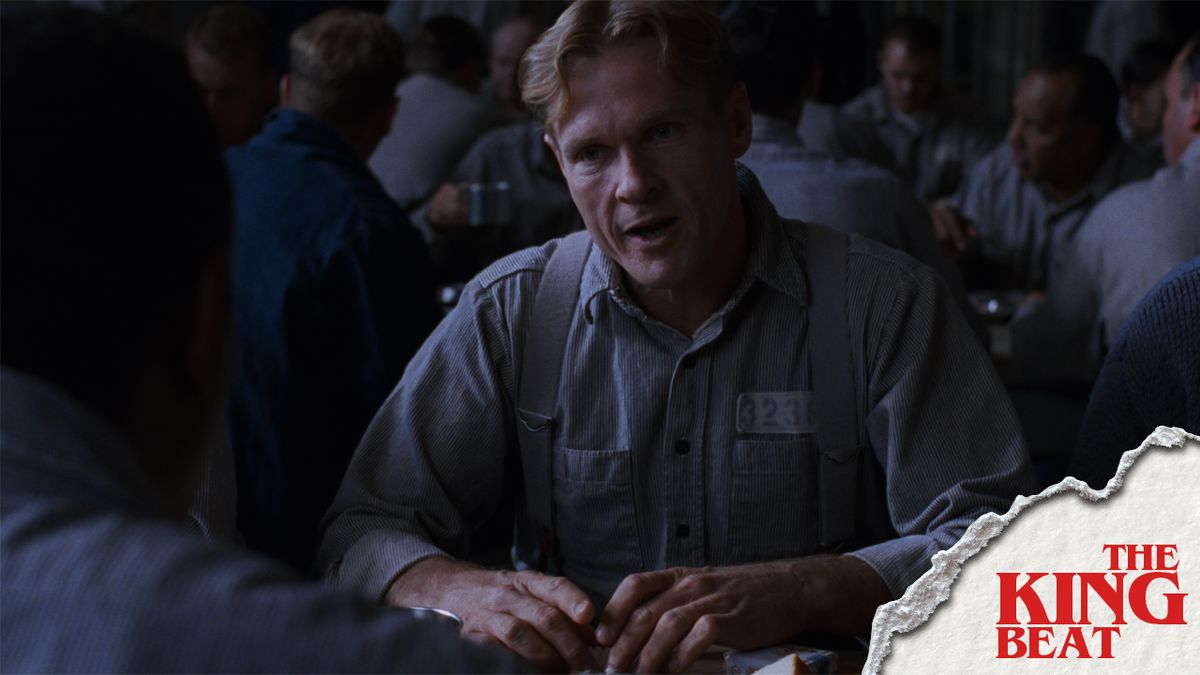 William Sadler as Heywood sorting cigarettes in The Shawshank Redemption The King Beat