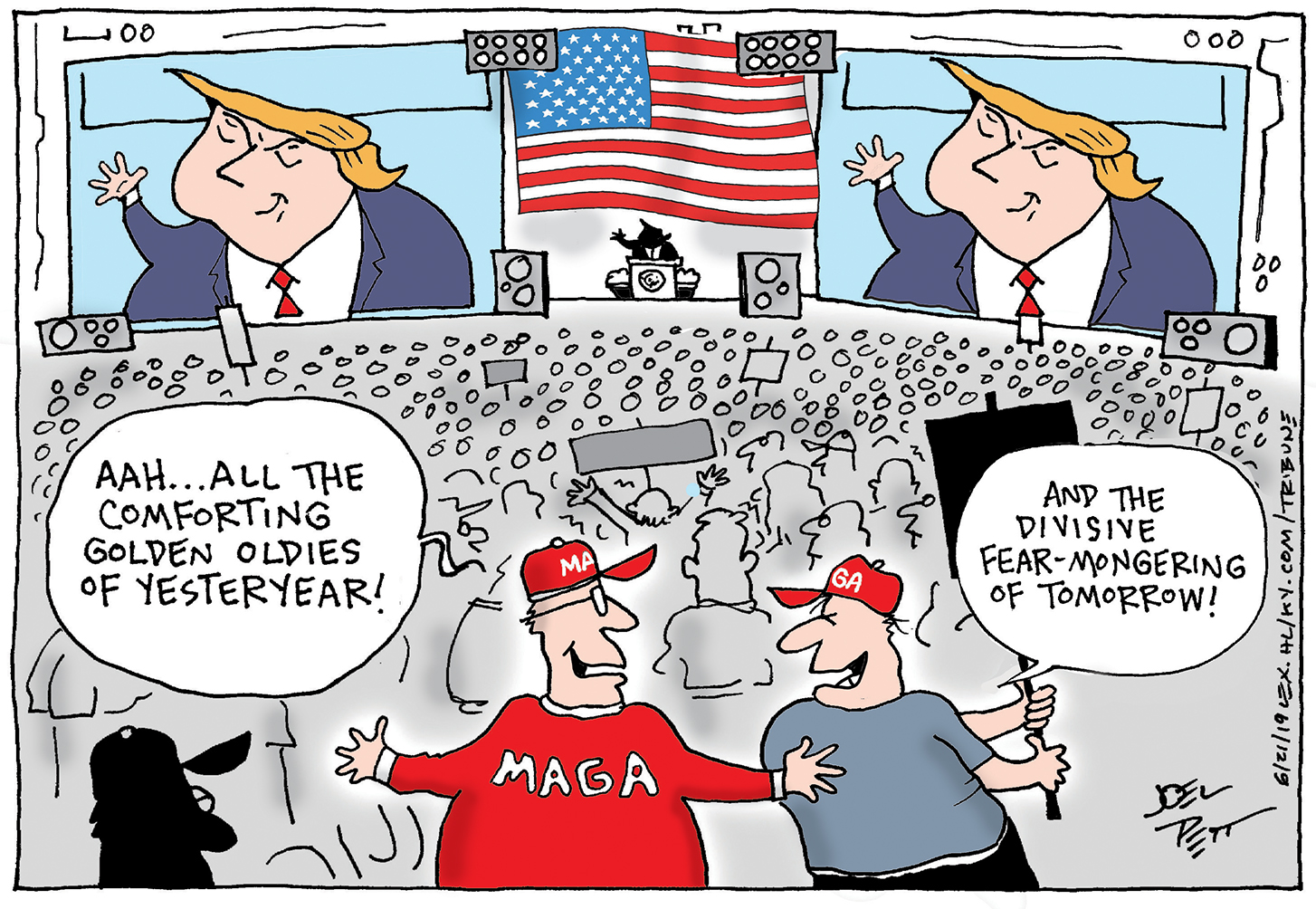 Political Cartoon U.S. MAGA Campaign Rally Trump | The Week