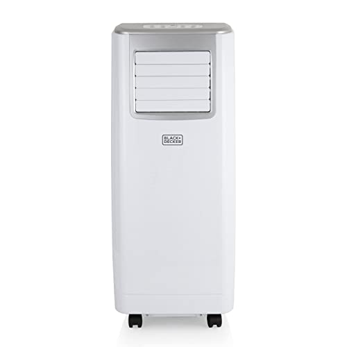 Black+decker Bxac40005gb Portable 7000 Btu 3-In-1 Air Conditioner, Dehumidifier and Cooling Fan, Led Display, 2 Speed Settings, 24 Hour Timer, Remote Control, 7,000 Btu, White