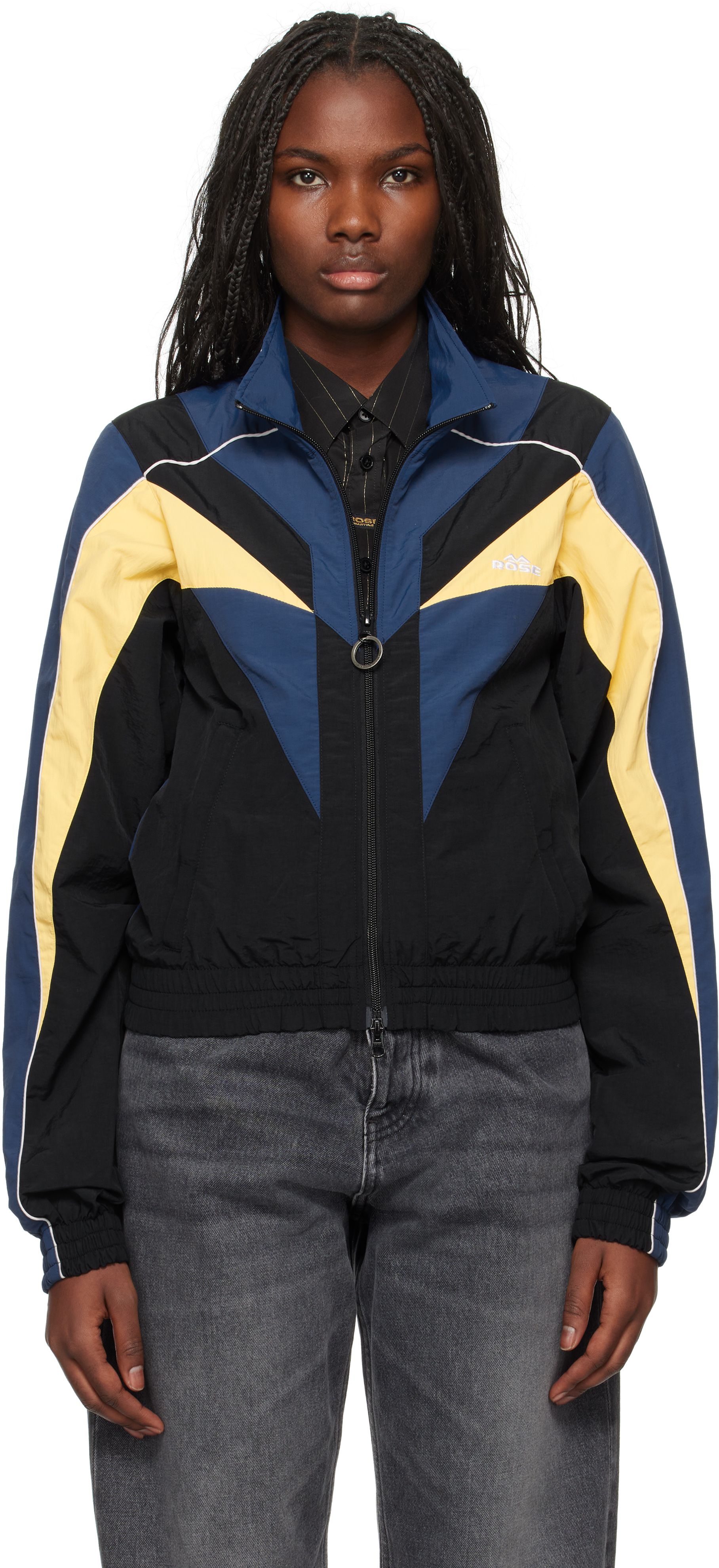 Multicolor Shrunken Track Jacket