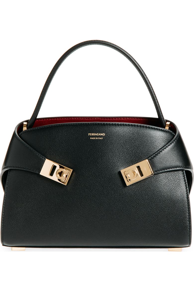 Extra Small Hug Leather Top Handle Bag