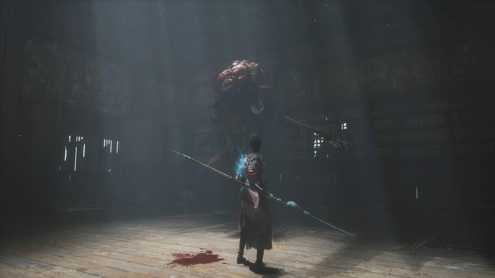 Fighting with a spear in Wuchang: Fallen Feathers