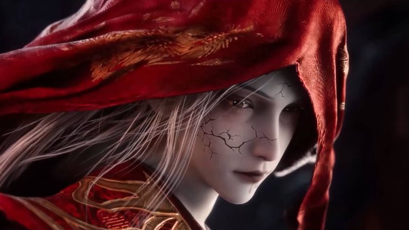 Screenshot from Where Winds Meet launch trailer shows a woman in red clothing.