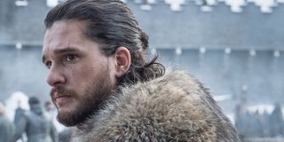 Kit Harington side profile as Jon Snow in Game of Thrones Season 8 on HBO