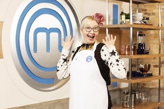 Su Pollard on Celebrity MasterChef 2021.