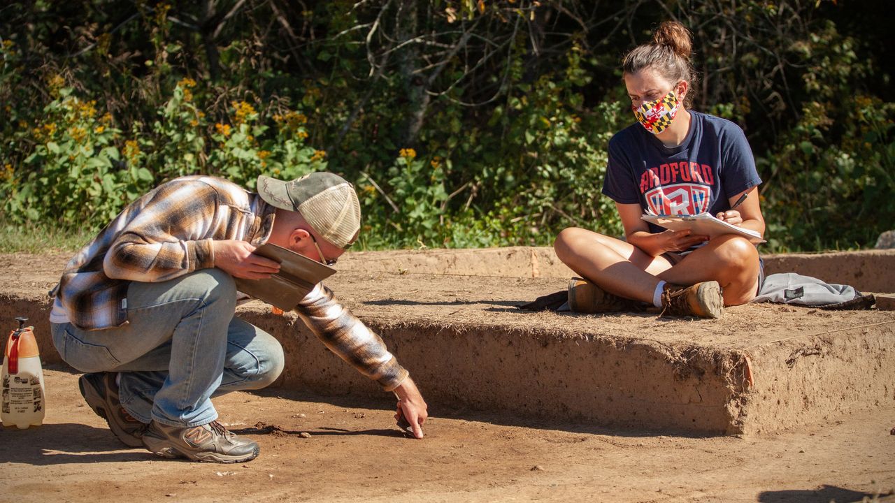 Archaeologists have searched for the site of the first fort at St Mary's City since the 1980s, but the silver shilling was only found in excavations last year.