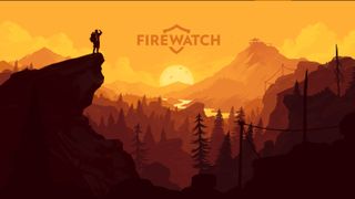 Firewatch landing page - a hill and a sunset