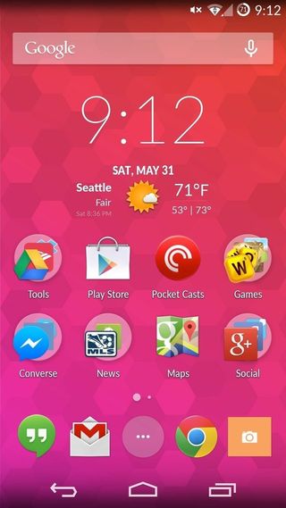 OnePlus One Freedom UI home screen