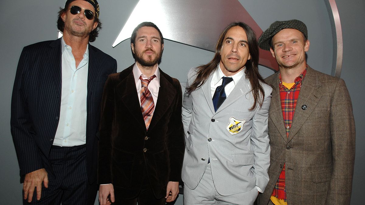 Chad Smith, John Frusciante, Anthony Kiedis and Flea in 2007