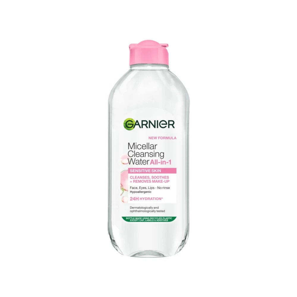 Garnier Micellar Water Gentle Face Cleanser &amp;amp; Makeup Remover for Sensitive Skin 400ml