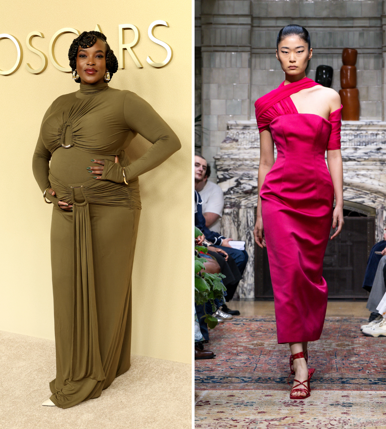 Wunmi Mosaka at Oscars nominee luncheon and Ahluwalia ss26 runway