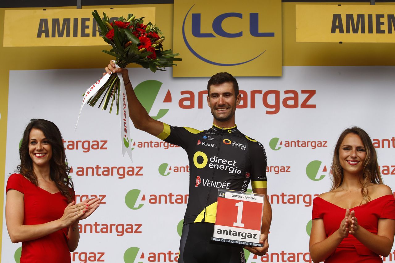 Fabien Grellier (Direct Energie) was most aggressive rider on stage 8 of the Tour de France