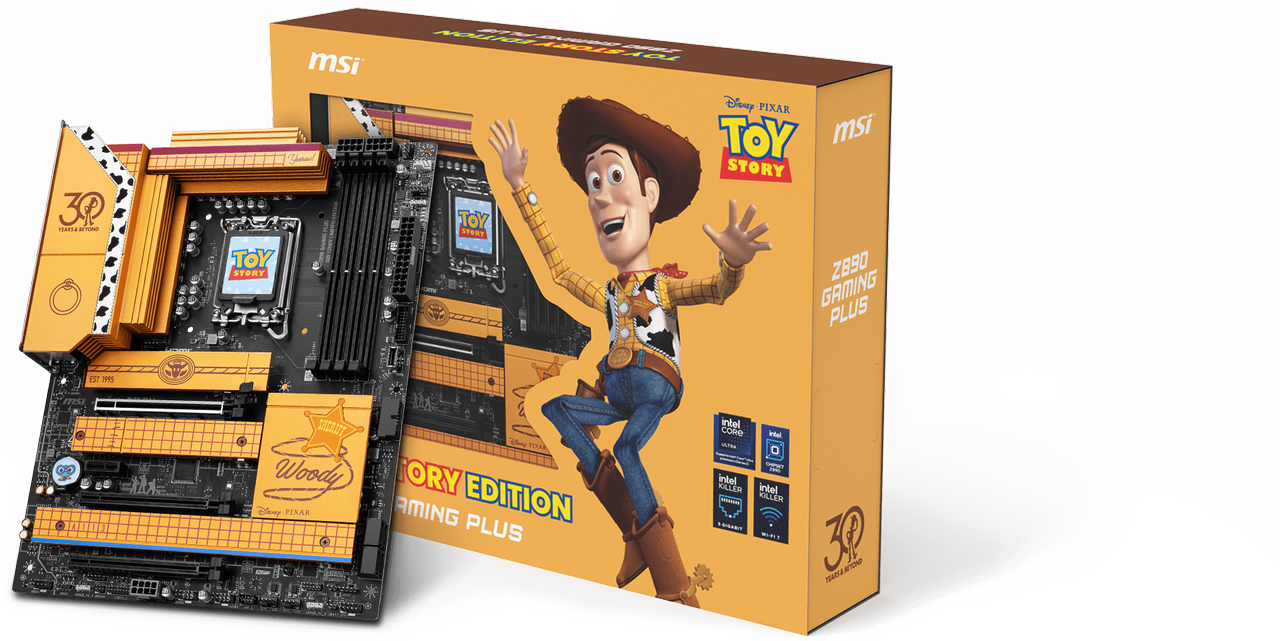 Toy Story MSI collab PC components