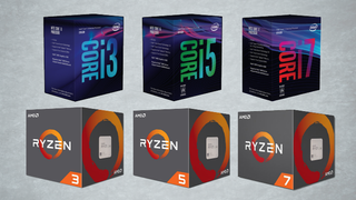Intel Core and AMD Ryzen CPUs