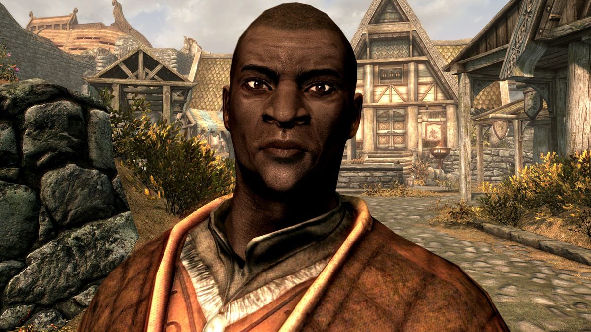 Nazeem, a Redguard Citizen, in Skyrim