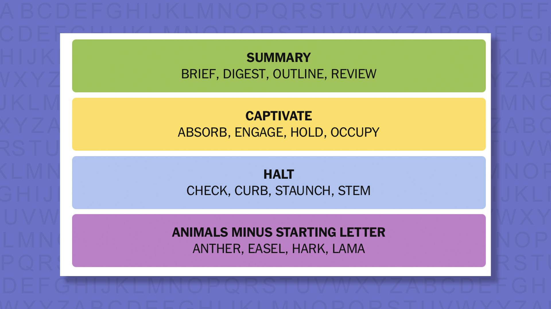 NYT Connections answers for game 856 on a purple background