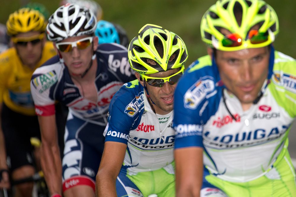 Liquigas try to crack Wiggins in the mountains of the 2012 Tour de France