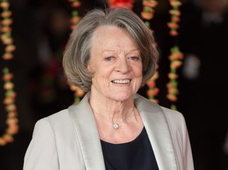 Maggie Smith on the red carpet 